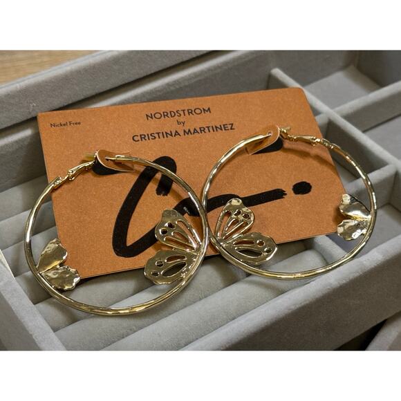 Set of 8 pairs of Nordstrom by Cristina Martinez earrings (2 of each style) - Picture 4 of 7